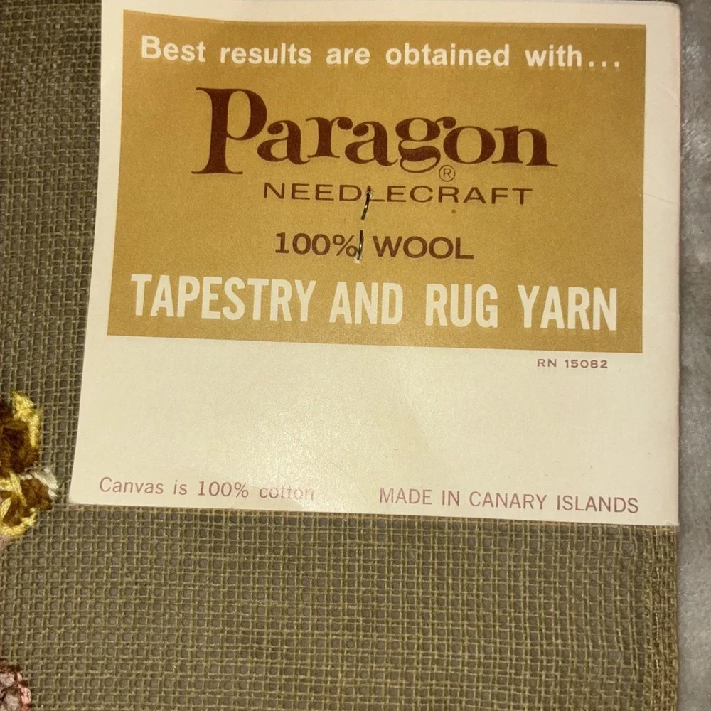 Paragon Needlepoint Tapestry Preworked Praying‎ Boy Girl Bedtime Prayer Vtg NEW